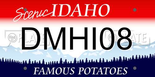 DMHI08 Idaho License Plate