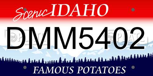 DMM5402 Idaho License Plate
