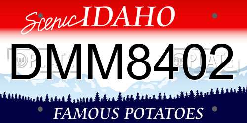 DMM8402 Idaho License Plate