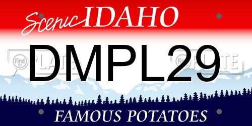 DMPL29 Idaho License Plate