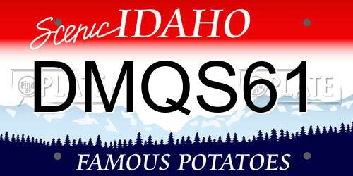 DMQS61 Idaho License Plate