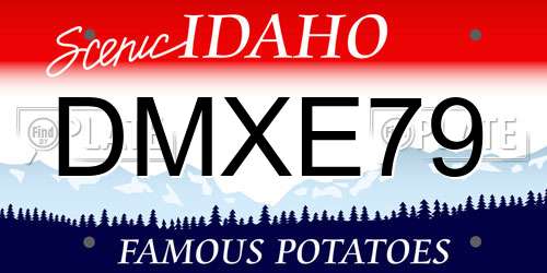 DMXE79 Idaho License Plate