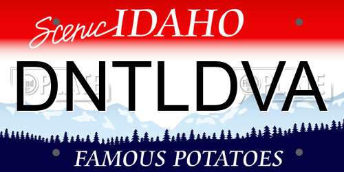 DNTLDVA Idaho License Plate