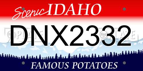 DNX2332 Idaho License Plate