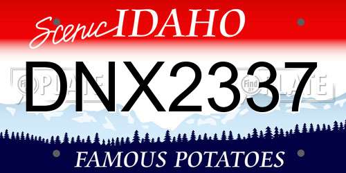 DNX2337 Idaho License Plate