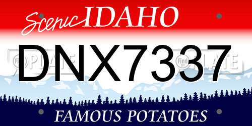 DNX7337 Idaho License Plate