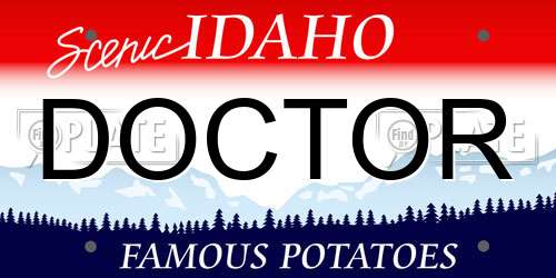 DOCTOR Idaho License Plate