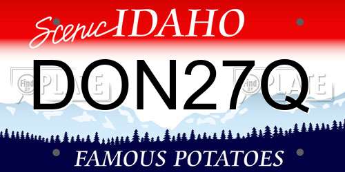 DON27Q Idaho License Plate