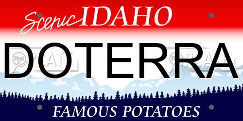 DOTERRA Idaho License Plate