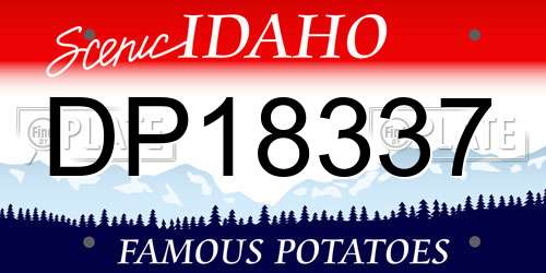 DP18337 Idaho License Plate