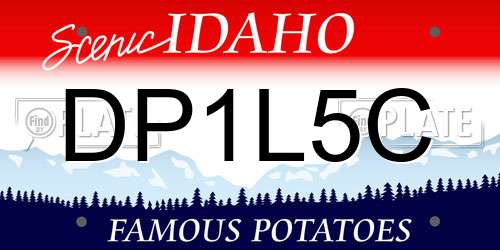 DP1L5C Idaho License Plate