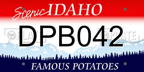 DPB042 Idaho License Plate