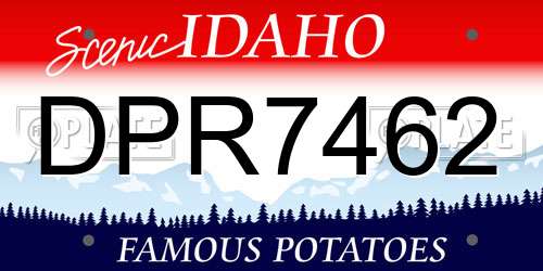 DPR7462 Idaho License Plate