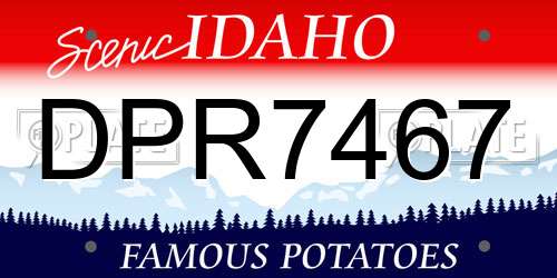 DPR7467 Idaho License Plate