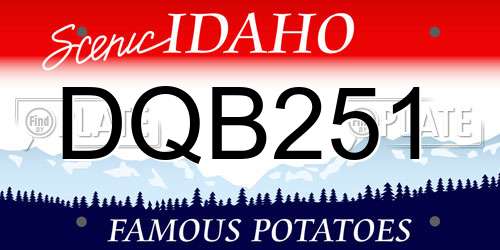 DQB251 Idaho License Plate