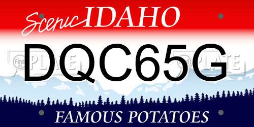 DQC65G Idaho License Plate