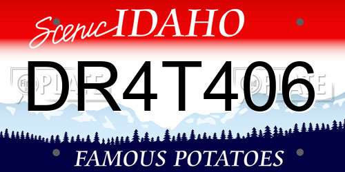 DR4T406 Idaho License Plate