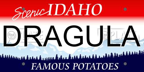 DRAGULA Idaho License Plate