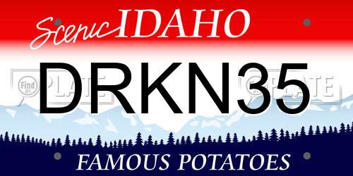 DRKN35 Idaho License Plate