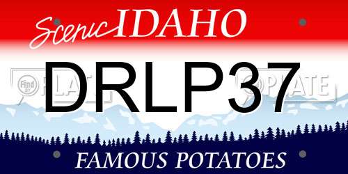 DRLP37 Idaho License Plate
