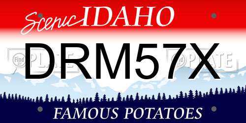 DRM57X Idaho License Plate