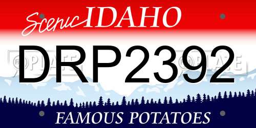 DRP2392 Idaho License Plate