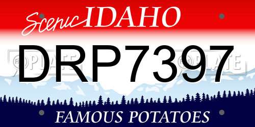 DRP7397 Idaho License Plate