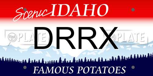 DRRX Idaho License Plate