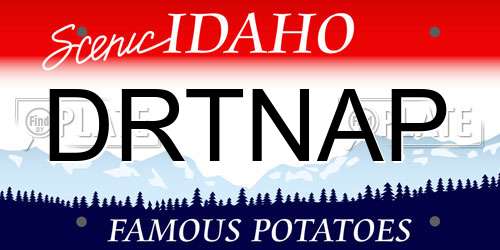 DRTNAP Idaho License Plate
