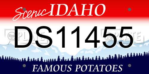 DS11455 Idaho License Plate