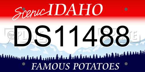 DS11488 Idaho License Plate