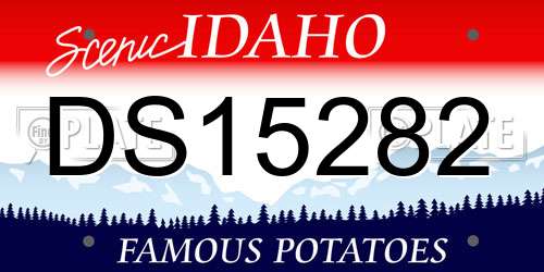 DS15282 Idaho License Plate