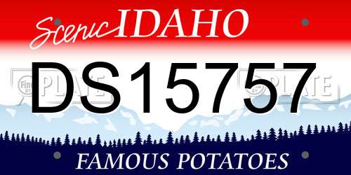 DS15757 Idaho License Plate