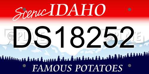 DS18252 Idaho License Plate