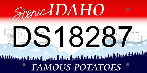 DS18287 Idaho License Plate