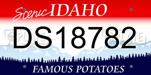 DS18782 Idaho License Plate