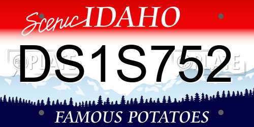 DS1S752 Idaho License Plate