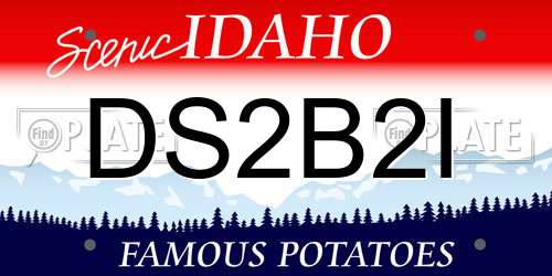 DS2B2I Idaho License Plate