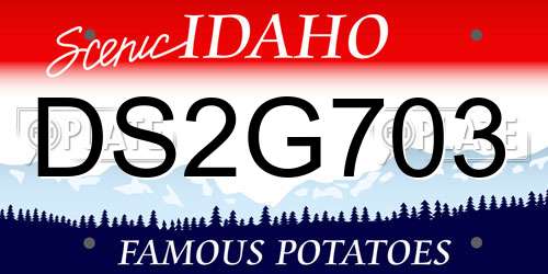 DS2G703 Idaho License Plate