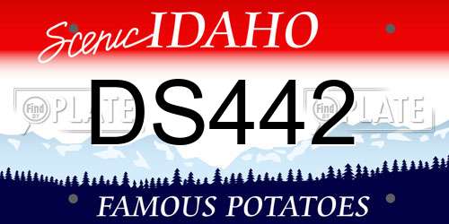 DS442 Idaho License Plate