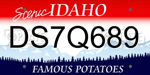 DS7Q689 Idaho License Plate