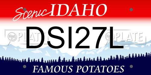 DSI27L Idaho License Plate