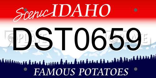DST0659 Idaho License Plate