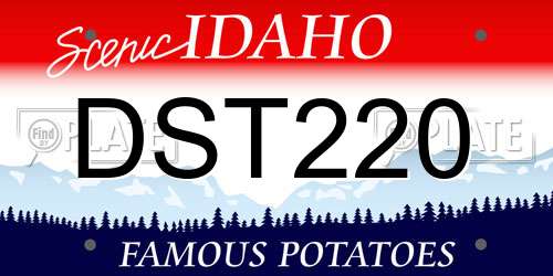DST220 Idaho License Plate