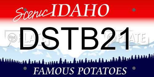 DSTB21 Idaho License Plate