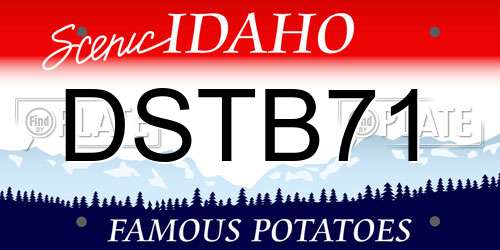 DSTB71 Idaho License Plate