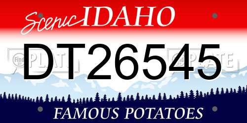 DT26545 Idaho License Plate