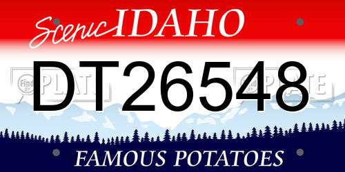 DT26548 Idaho License Plate