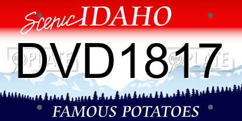 DVD1817 Idaho License Plate