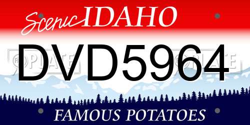 DVD5964 Idaho License Plate